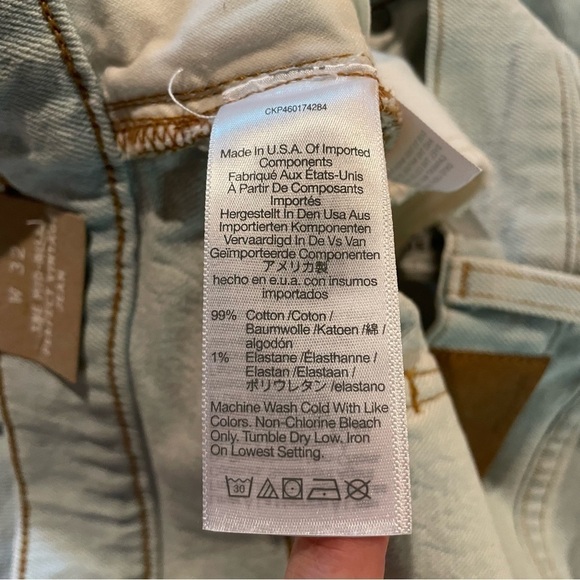 Madewell The Mid Rise Perfect Vintage Jean in Fitzgerald Wash 32 Plus Size NWT - Picture 10 of 16